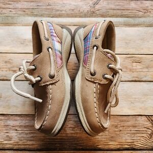 Toddler Girl's Size 9 Sperry Leather Loafers Boat Shoes